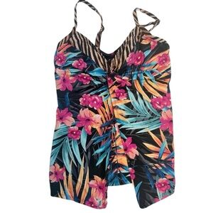 Miraclesuit Floral Print Tankini love knot